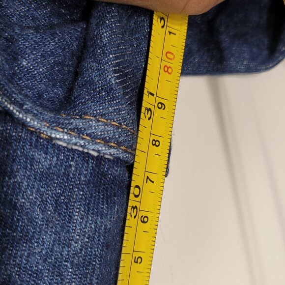 Rustler Vintage Women's Blue 100% Cotton High Rise Straight Leg Jean Size 38X30 - Picture 12 of 15